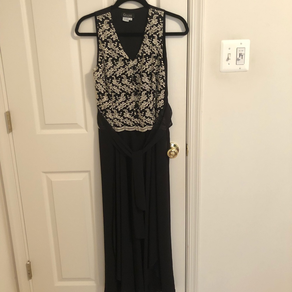 Gillian Beautiful Long Black Formal Dress